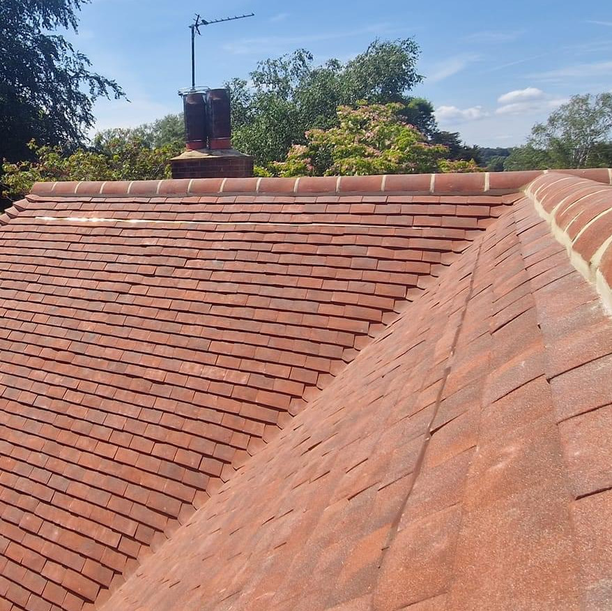 New tiled roof installation in Lymm, Cheshire.